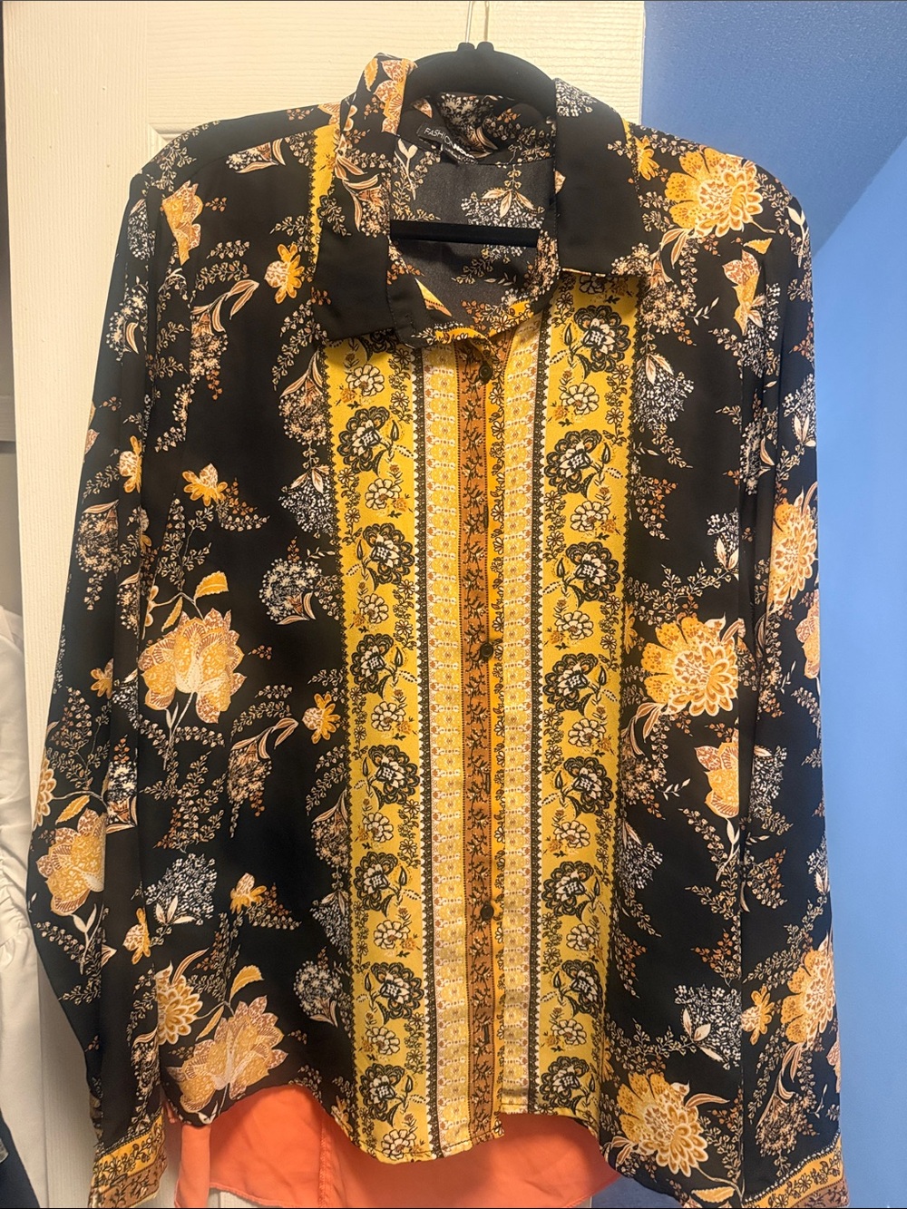 Floral Button Down Blouse